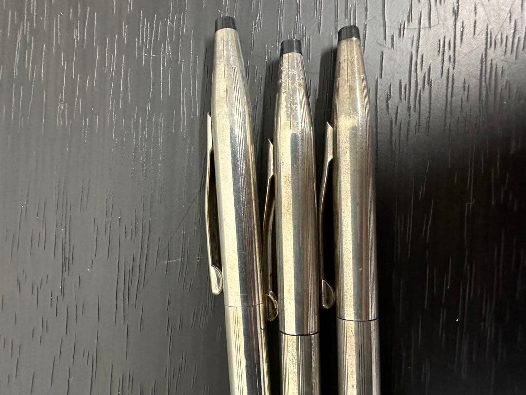 ★希少レトロ3本セット★ CROSS クロス クラシックセンチュリー シルバー