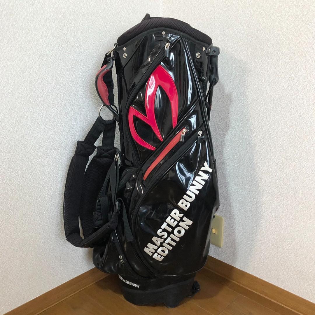 マスターバニーエディション キャディバッグ ブラック エナメル
