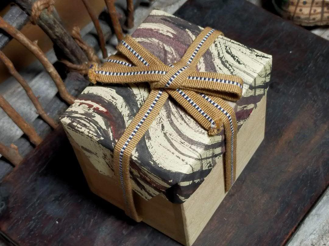 ♥美濃焼　織部　ぐい呑み　桐箱付き　ぐい飲み　骨董品