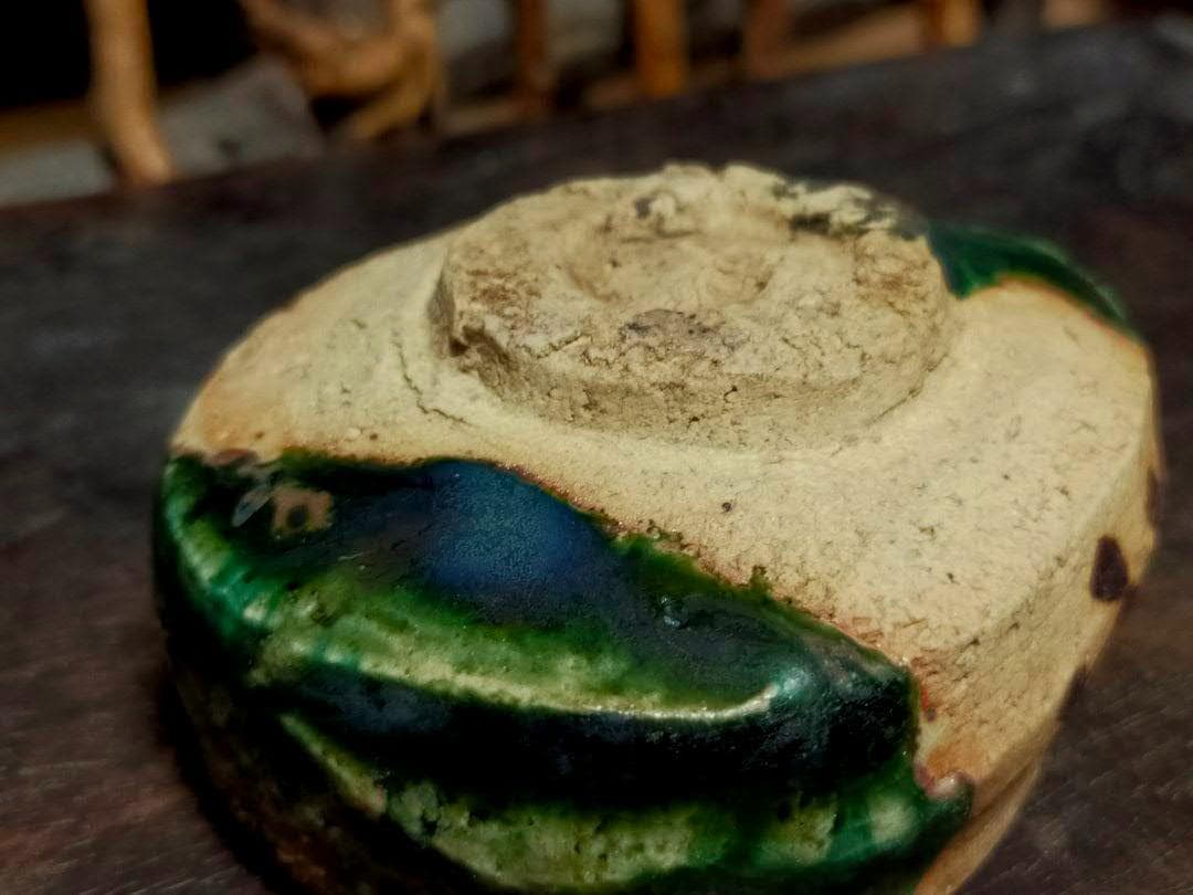 ♥美濃焼　織部　ぐい呑み　桐箱付き　ぐい飲み　骨董品