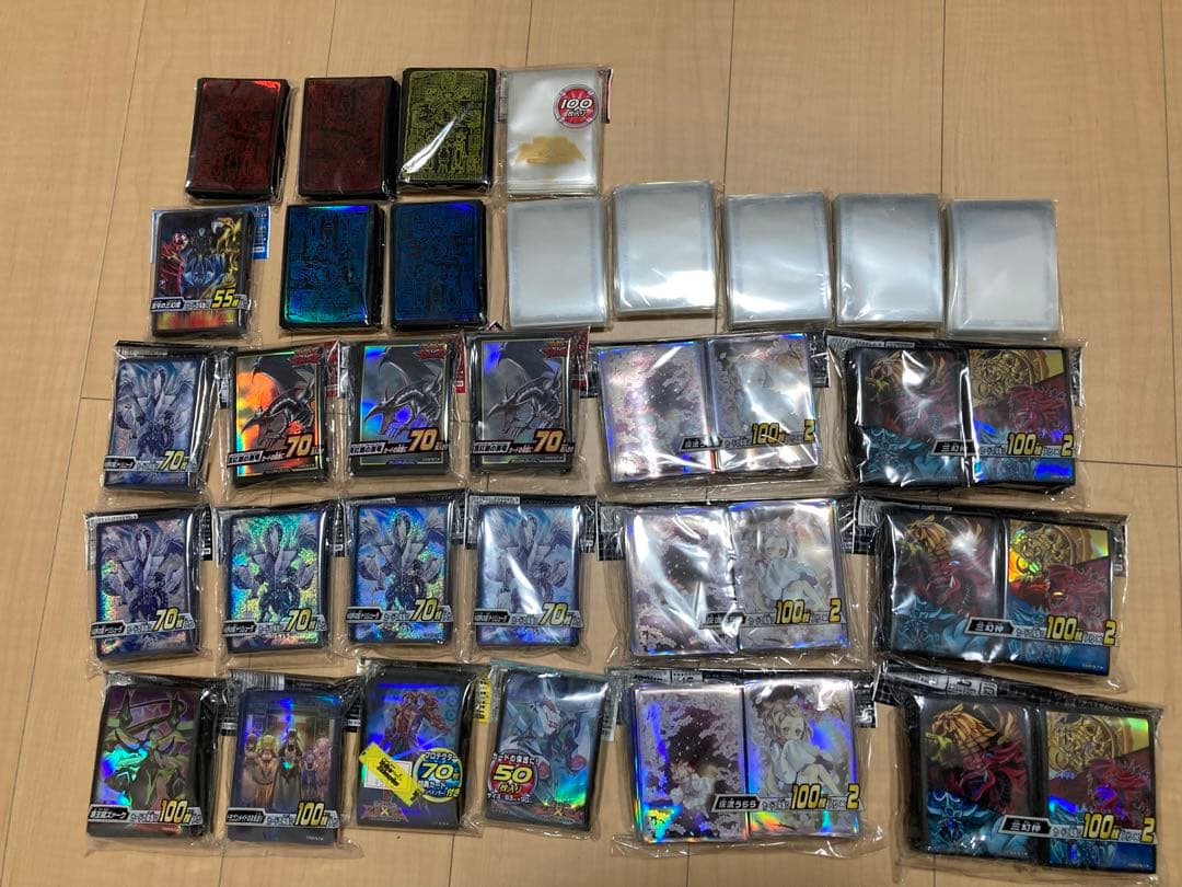 遊戯王　引退品　280枚程度　未開封box　スリーブ　まとめ売り
