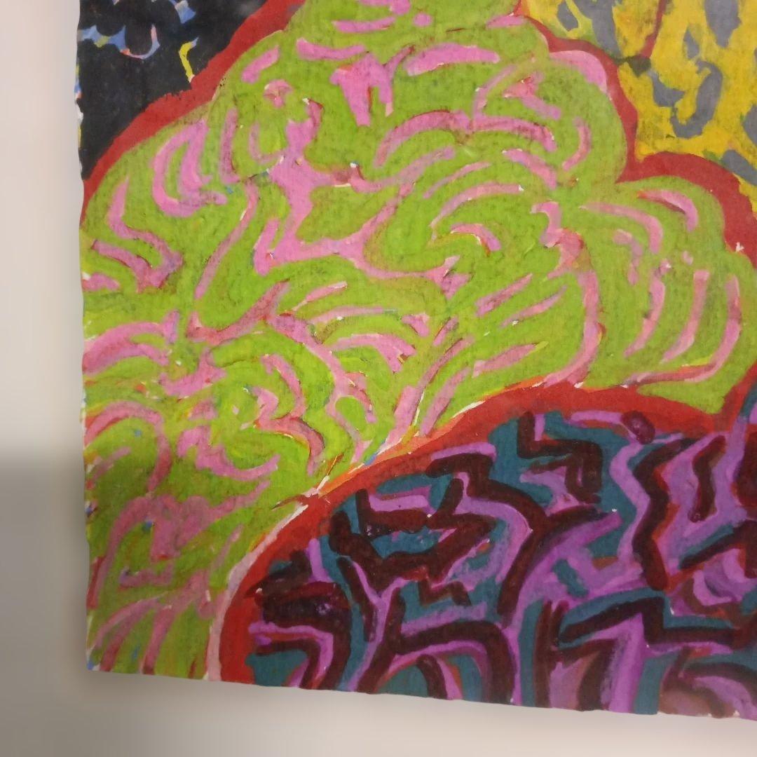 5680）小島顕一　直筆　水彩画？　　タイトル不明