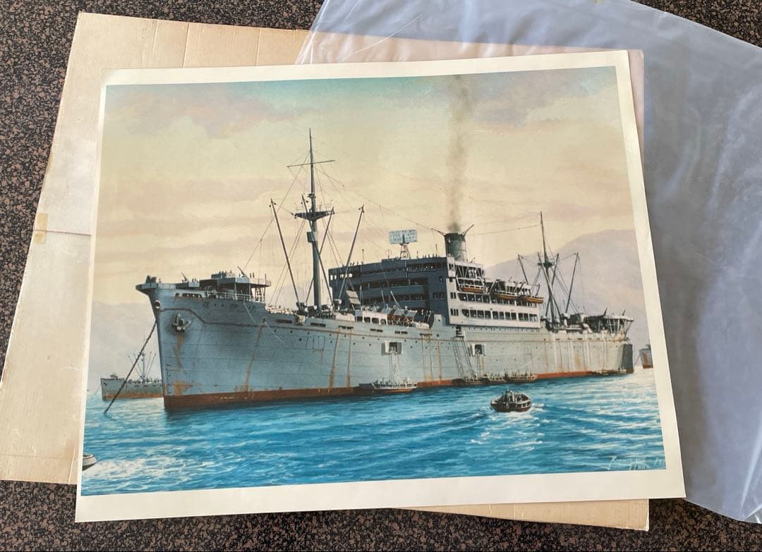 上田毅八郎　版画　タミヤ　戦争　戦艦　大日本帝国陸軍