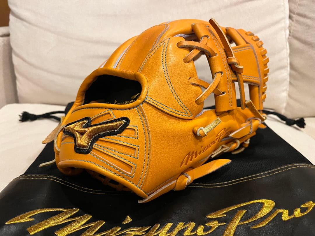 【極美品】MizunoPro ミズノプロ オーダー 軟式内野用グラブ サイズ10