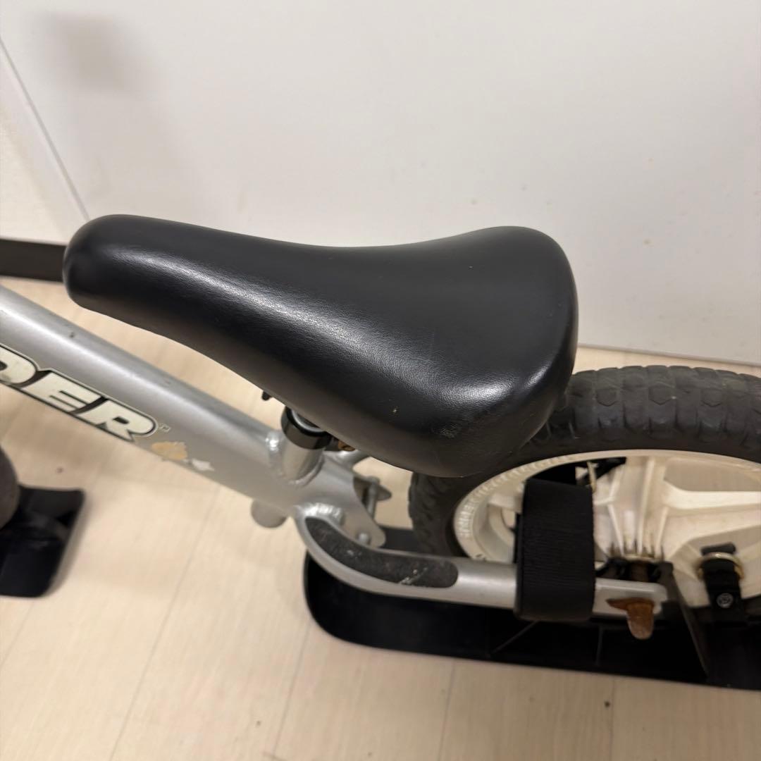 【寒波到来！！】STRIDER ランバイク 12インチpro シルバー 雪山仕様