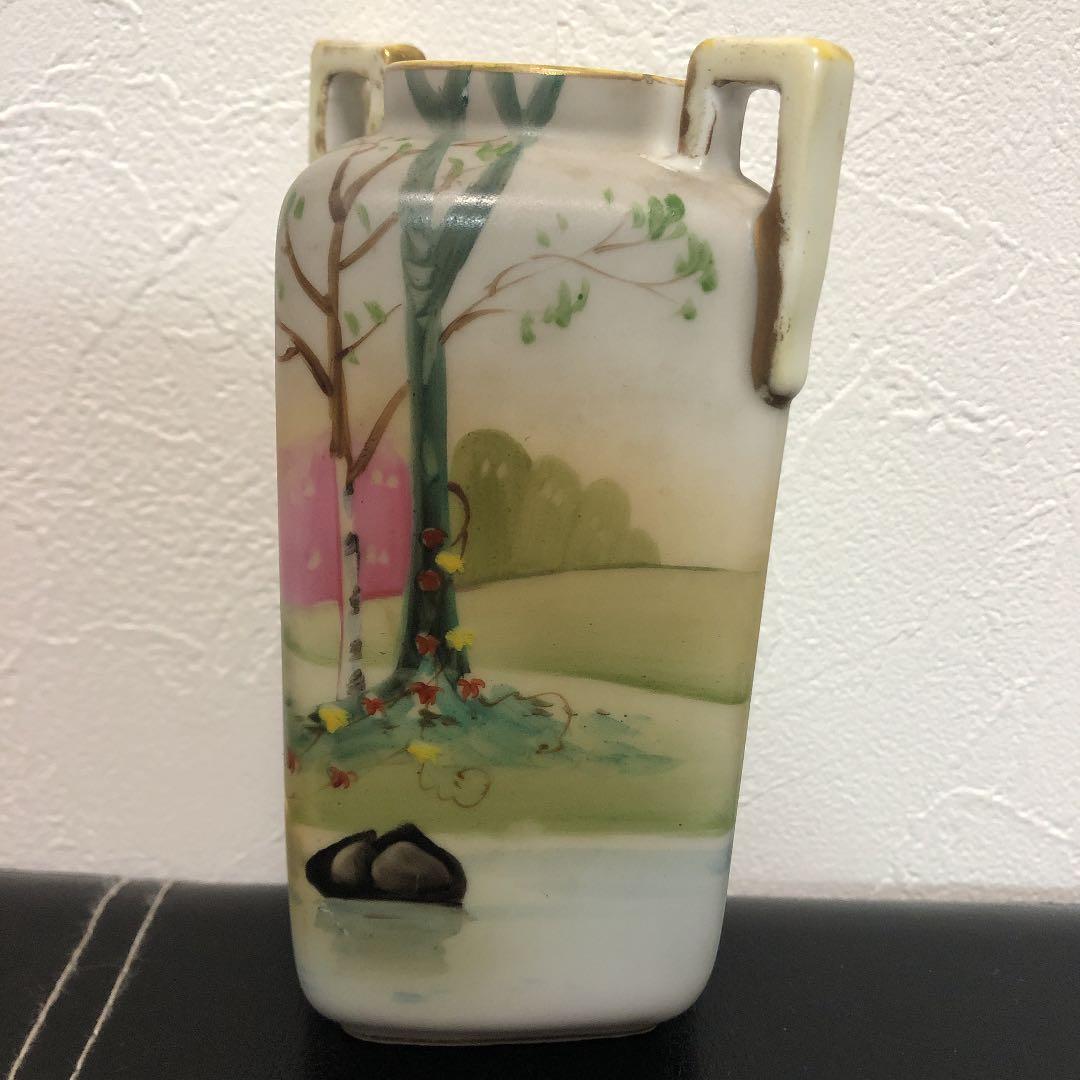 花瓶　レトロ　オールドノリタケ 置物 陶器 アンティーク レトロ インテリア