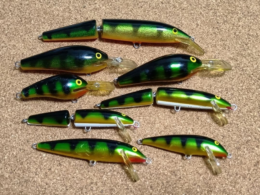ラパラ RAPALA 旧パーチカラー ファットラップ カウントダウン 8個セット