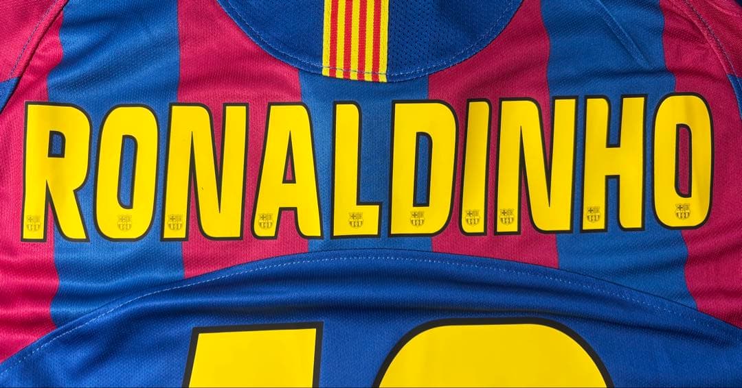 【新品未使用】ロナウジーニョ バルセロナ 06 CL決勝 ユニフォーム NIKE