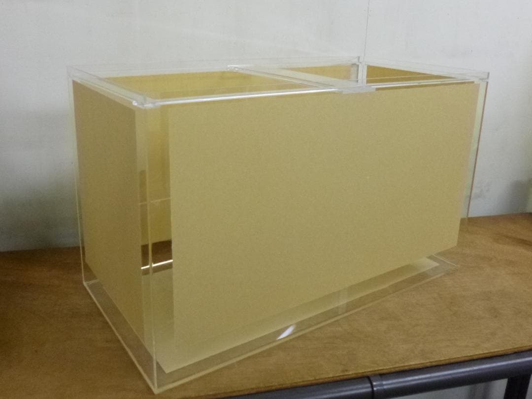 新品 アクリル水槽 ６０Ｘ３０Ｘ３６ｃｍ(帯なし) 透明エンビフタ付セット