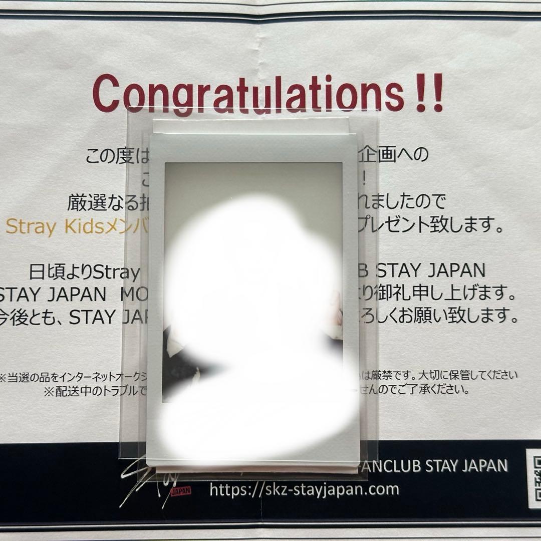 StrayKids リノ　直筆サイン入りチェキ