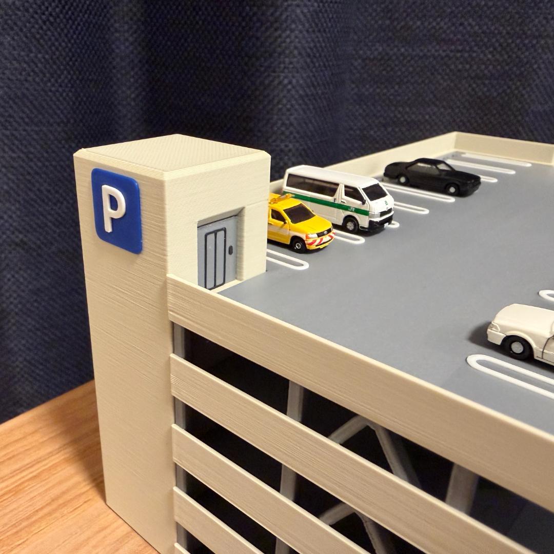 Nゲージ 立体駐車場B（組立キット）模型 ストラクチャー