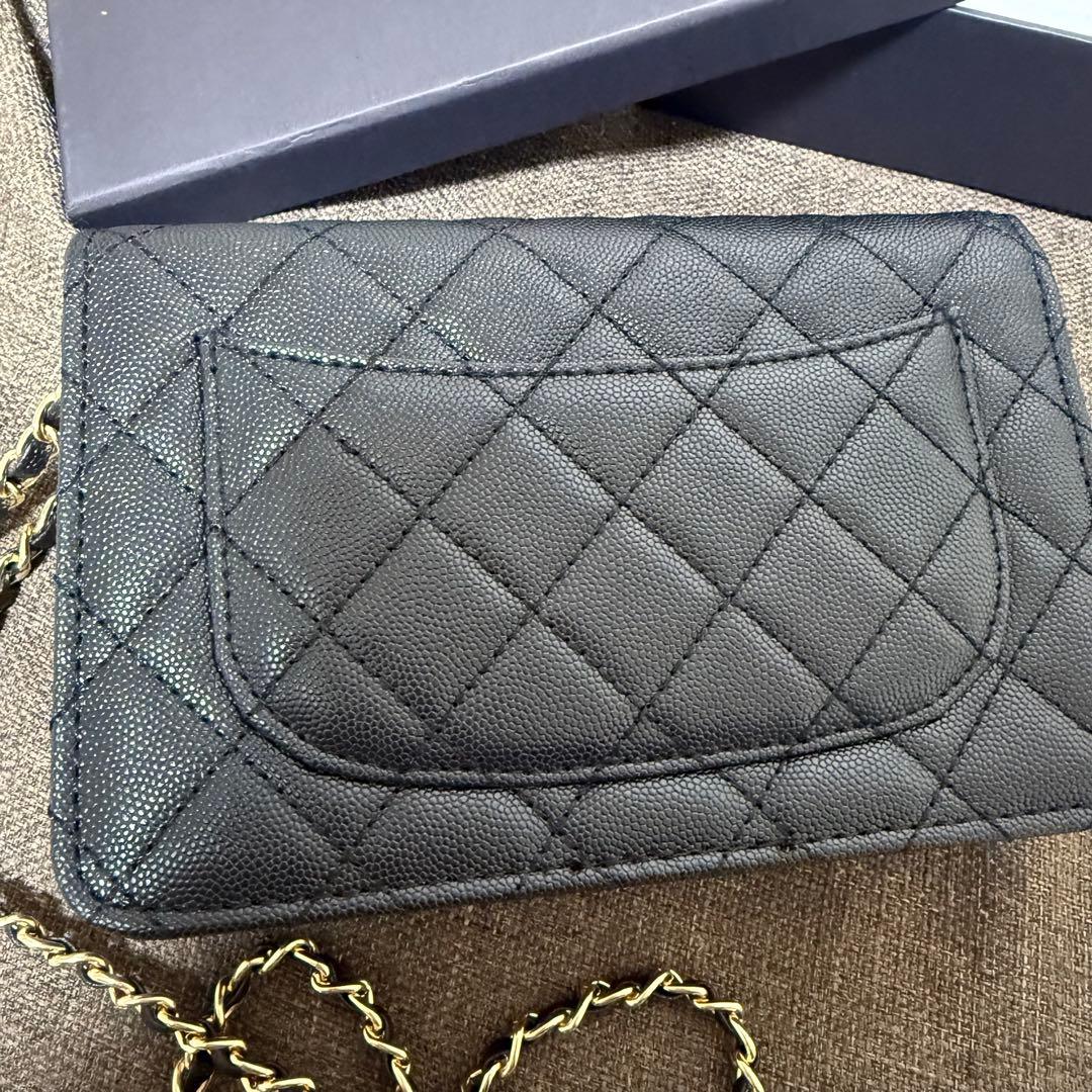 CHANEL MAKEUP ウォレットショルダーバッグ ブラック