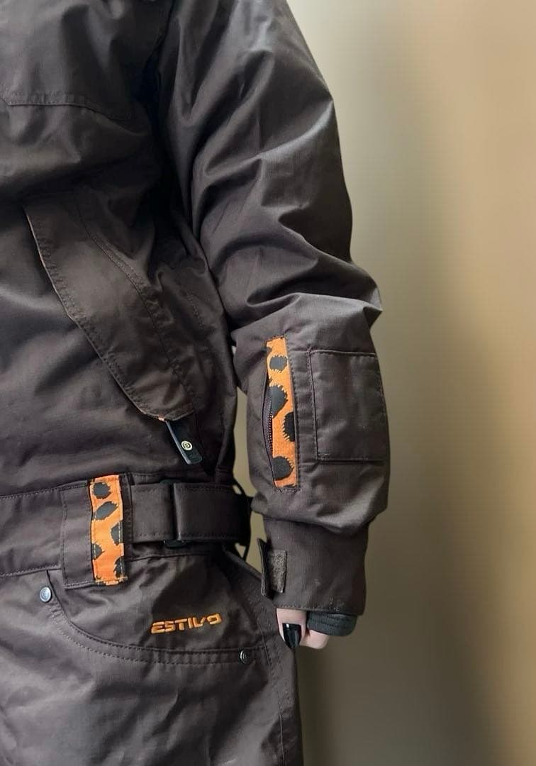 ESTIVO スノーボードウェア MENS Mサイズ ブラウン ×オレンジ