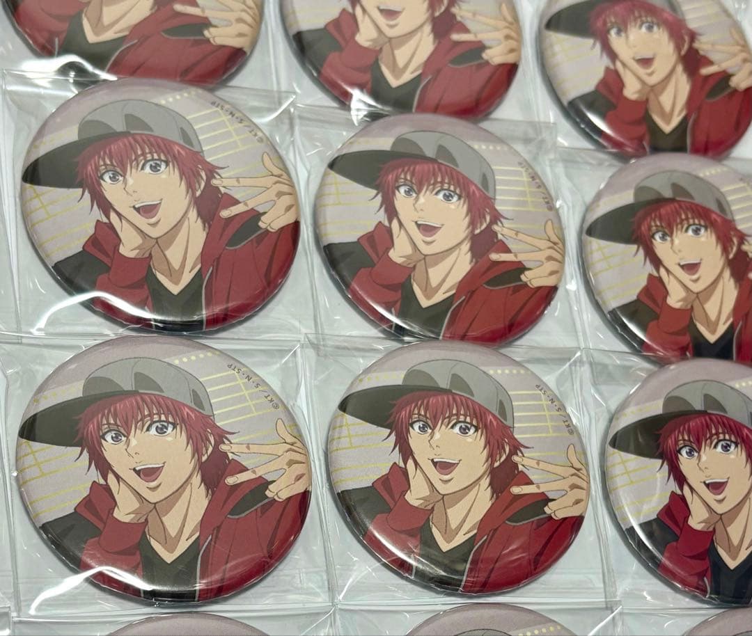 新テニスの王子様　テニプリ　音楽　缶バッジ　丸井ブン太　グリッター　まとめ売り