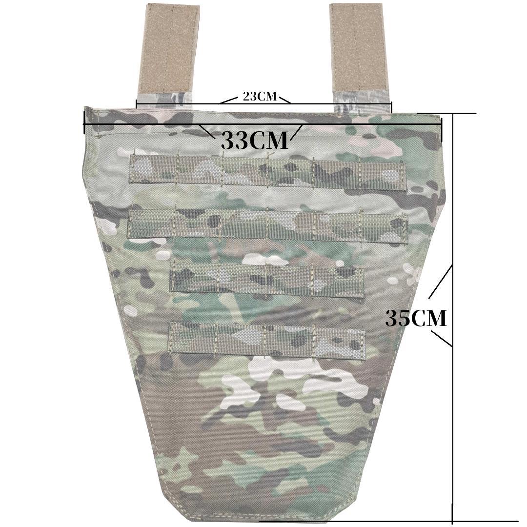 A プレキャリ用 実プレート入りグローインアーマー マルチカム迷彩 NIJ 3A