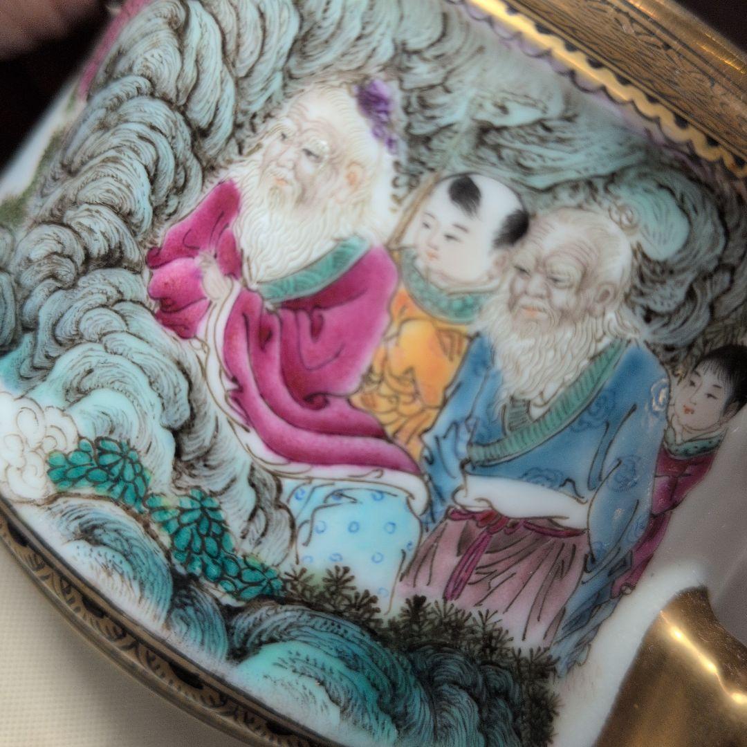 中国美術　乾隆年製　粉彩　急須　ティーポット　茶道具