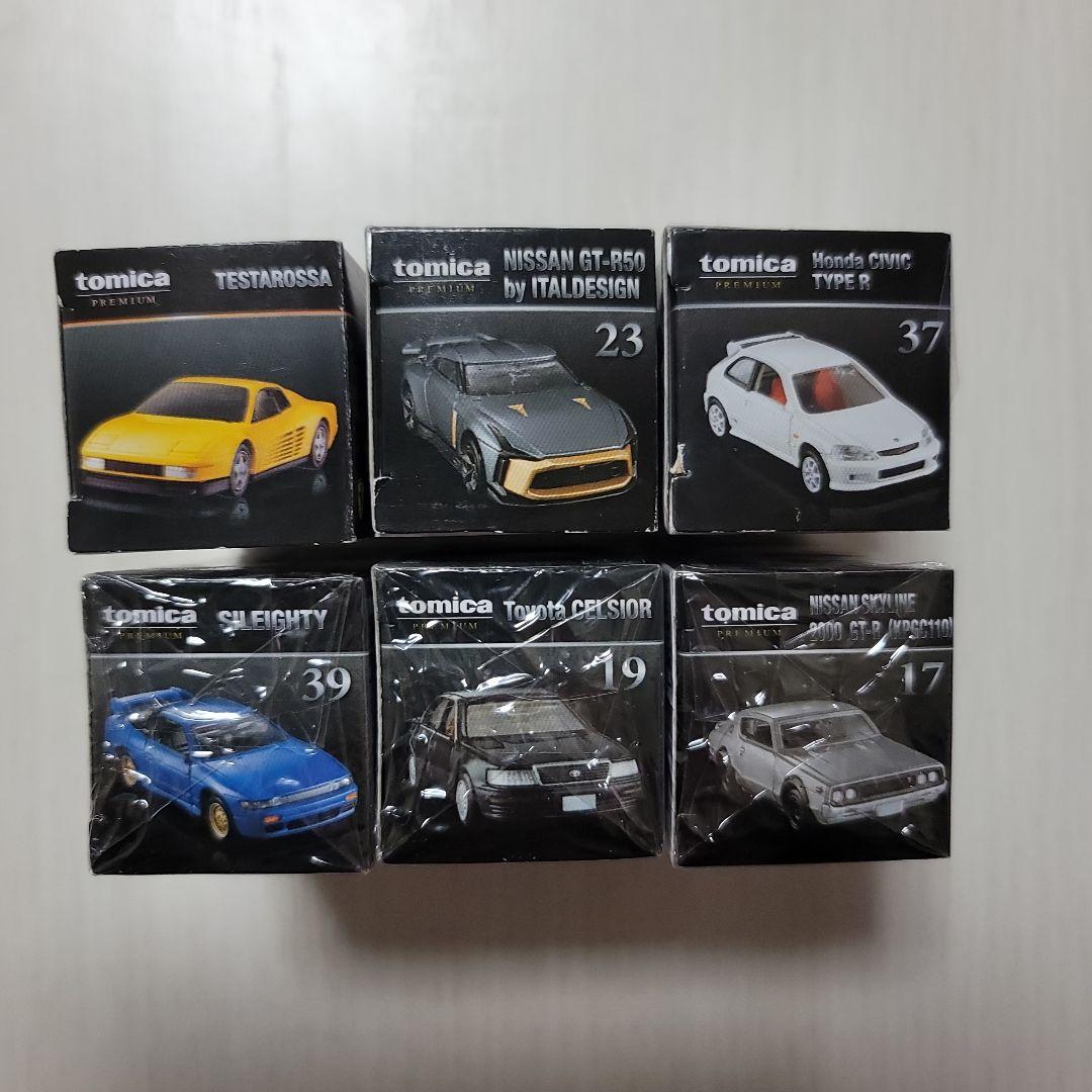 絶版タカラトミーモール限定フェラーリテスタロッサ等含むトミカプレミアム6台セット