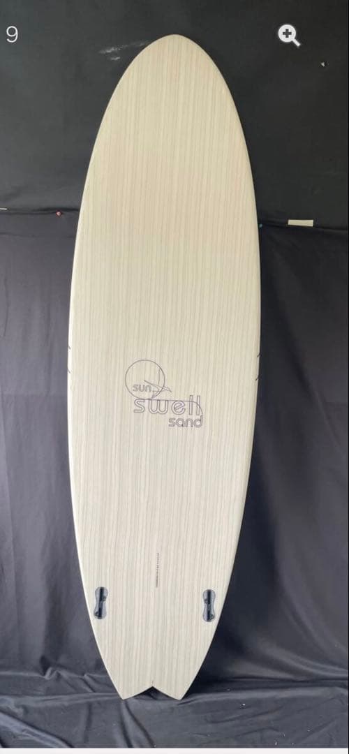 新品ウッドミッドツインフィッシュ6,6 ALOHA FISH ミッドレングス