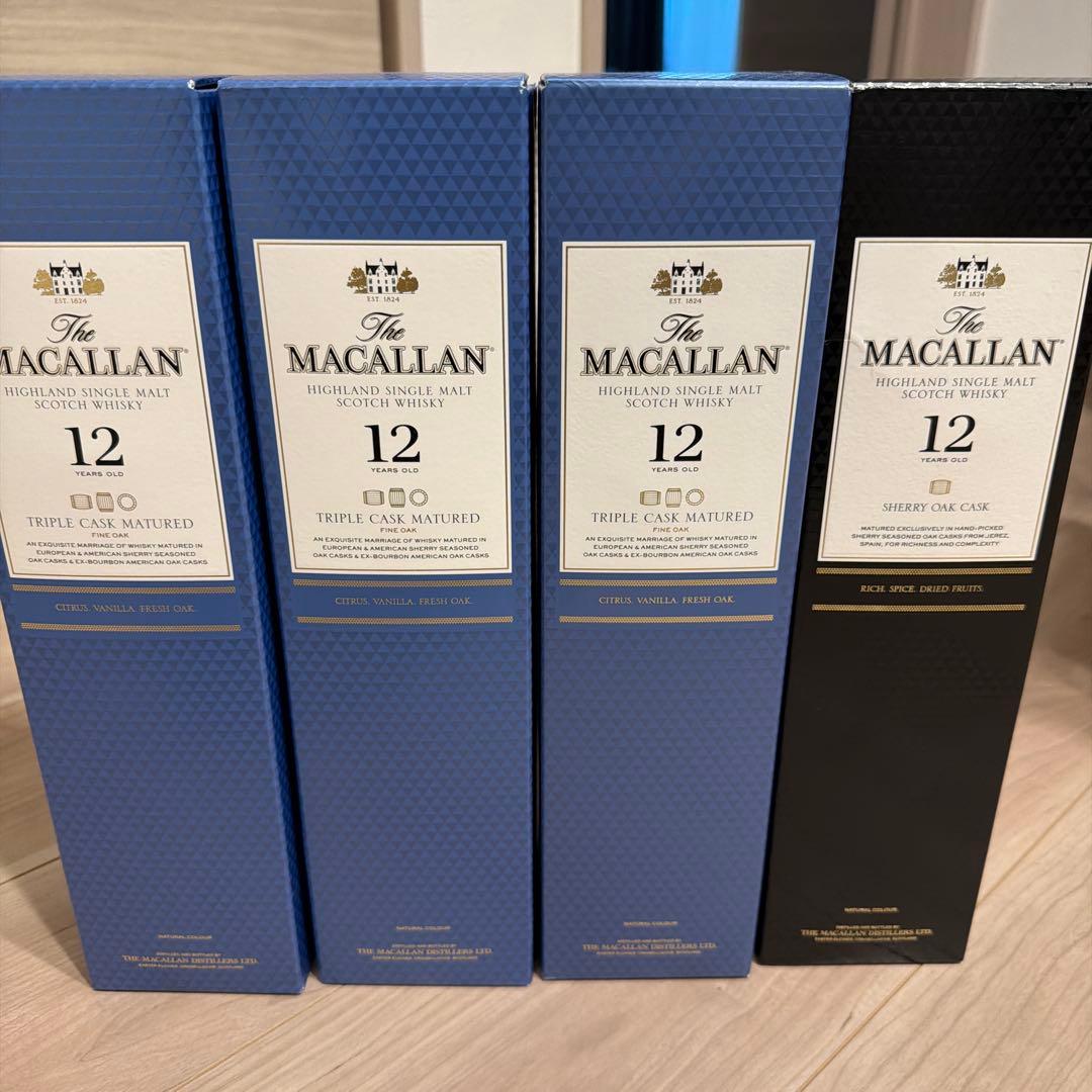 ザ・マッカラン トリプルカスク 12年３本＆シェリーオークカスク１本