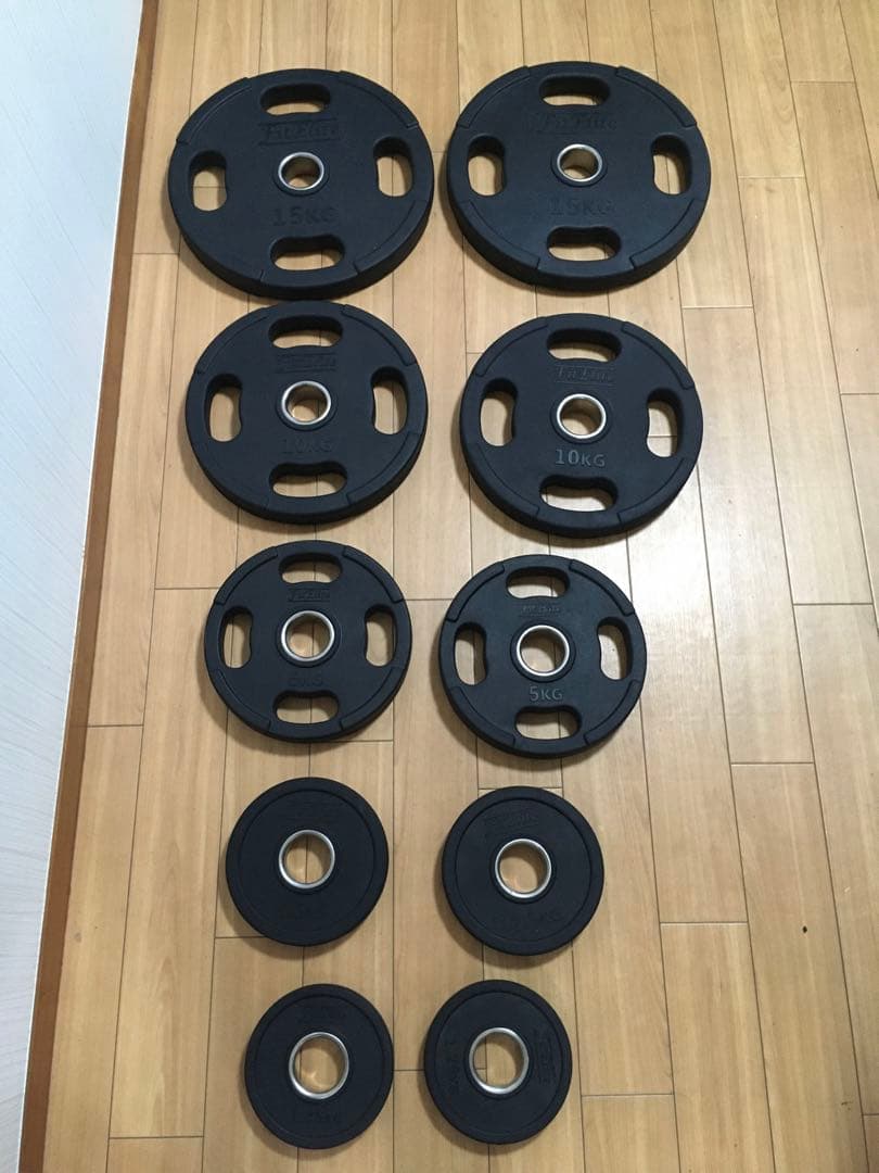 FitEliteオリンピックプレートセット 計67.5Kg 穴径50ｍｍ