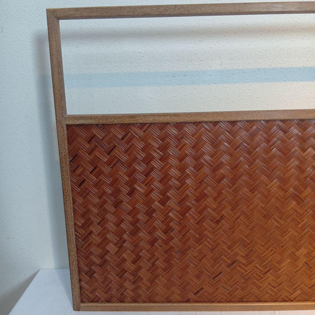 茶道具　風炉先屏風　網代　美品
