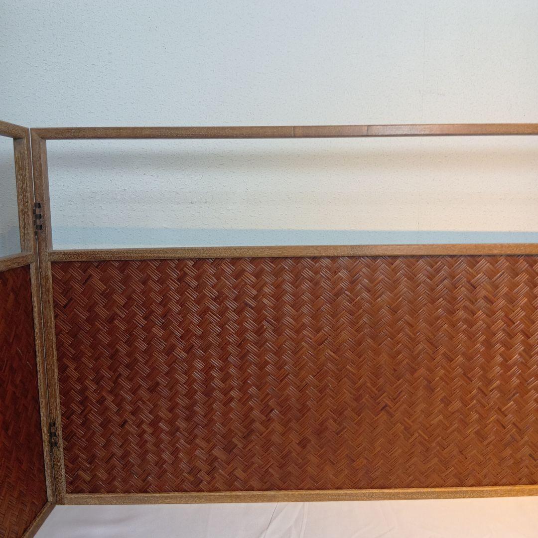 茶道具　風炉先屏風　網代　美品