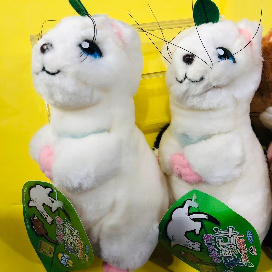 激レア★バンプレストしあわせソウのオコジョさん ぬいぐるみ 4個セットプライズ品