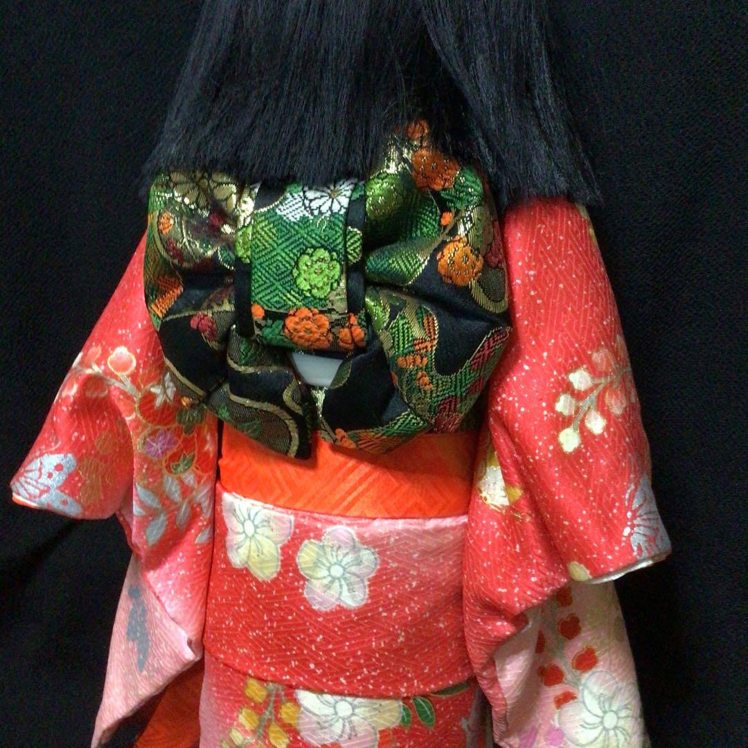 市松人形 オレンジとピンクの着物