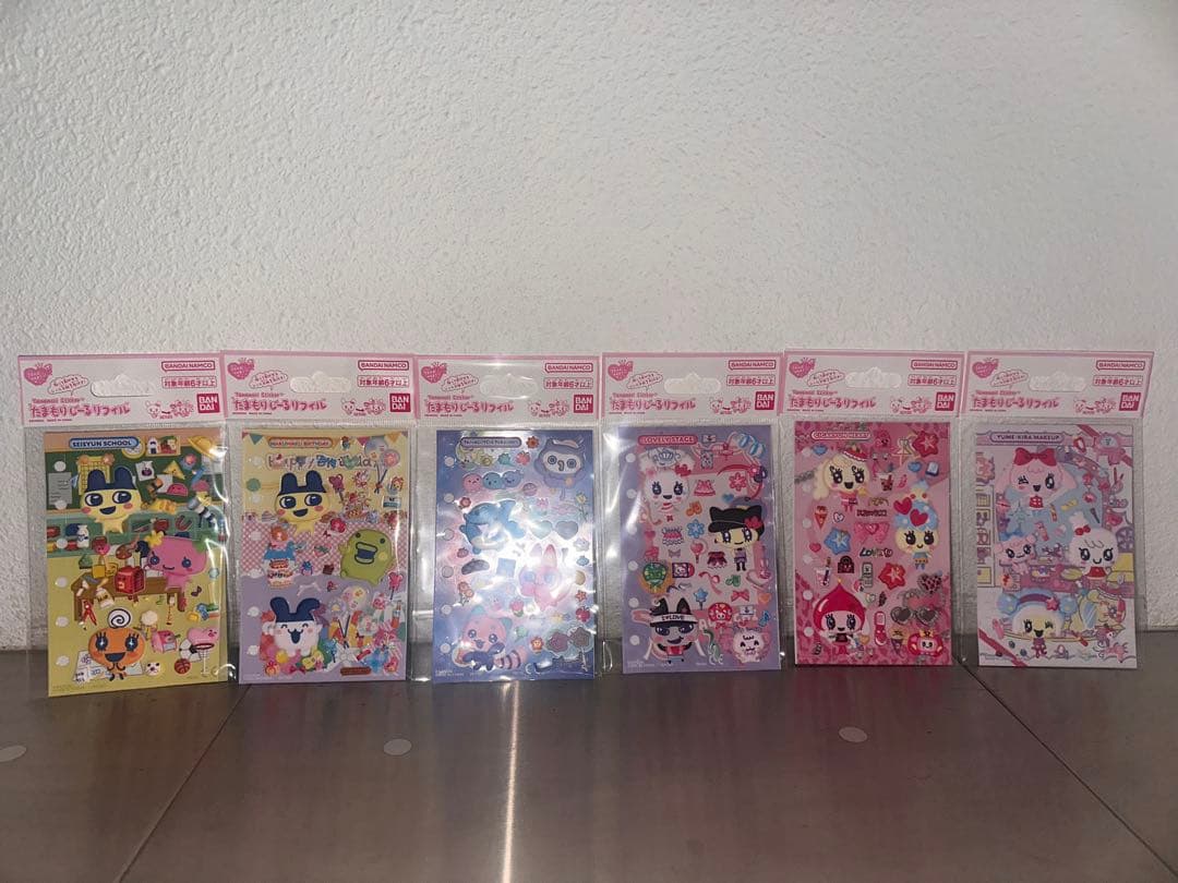 たまもりしーるリフィル 全6種 たまもりしーる帳 2種セット