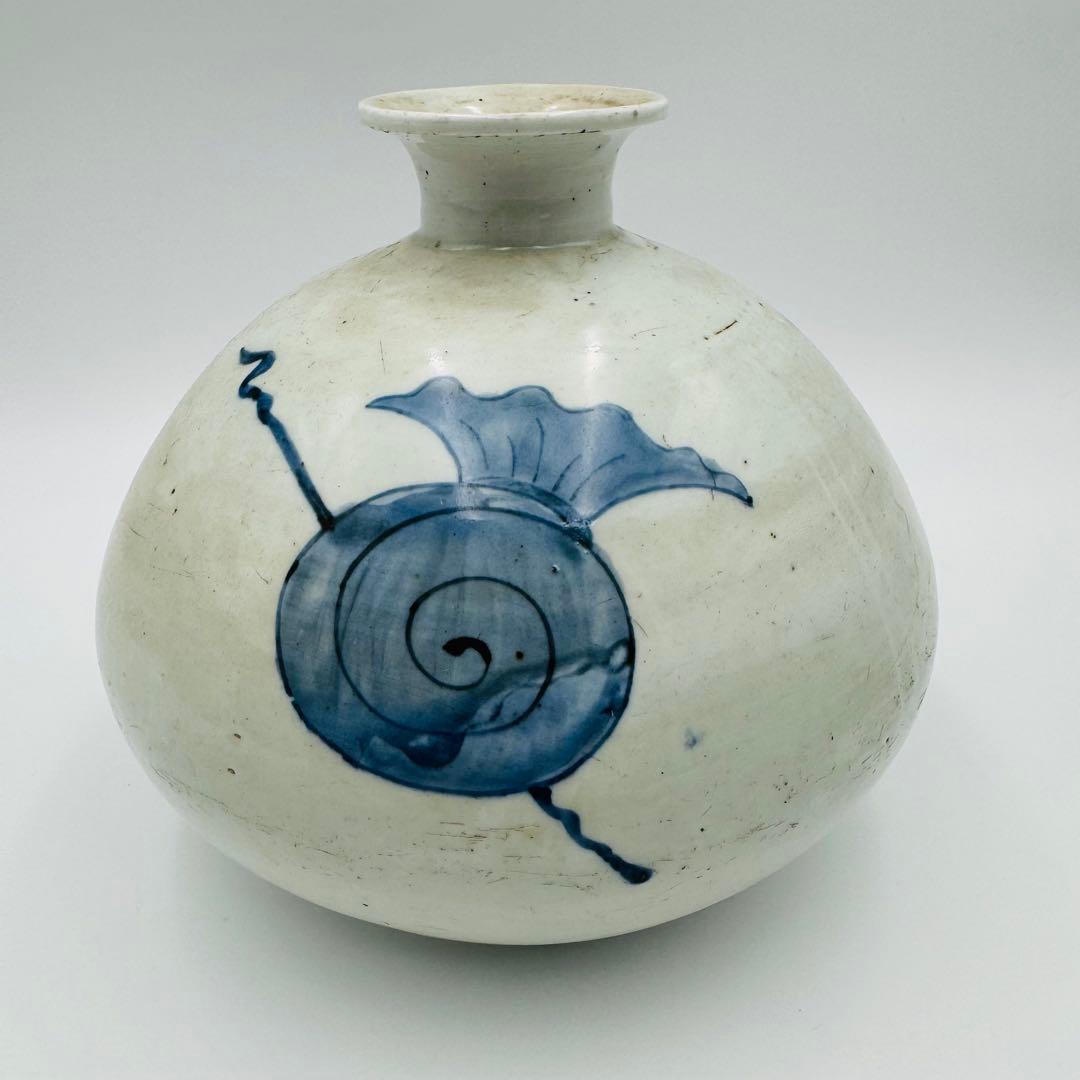 【時代　伊万里宝尽くし紋様壺】花瓶　花生　華道　フラワーアレンジ