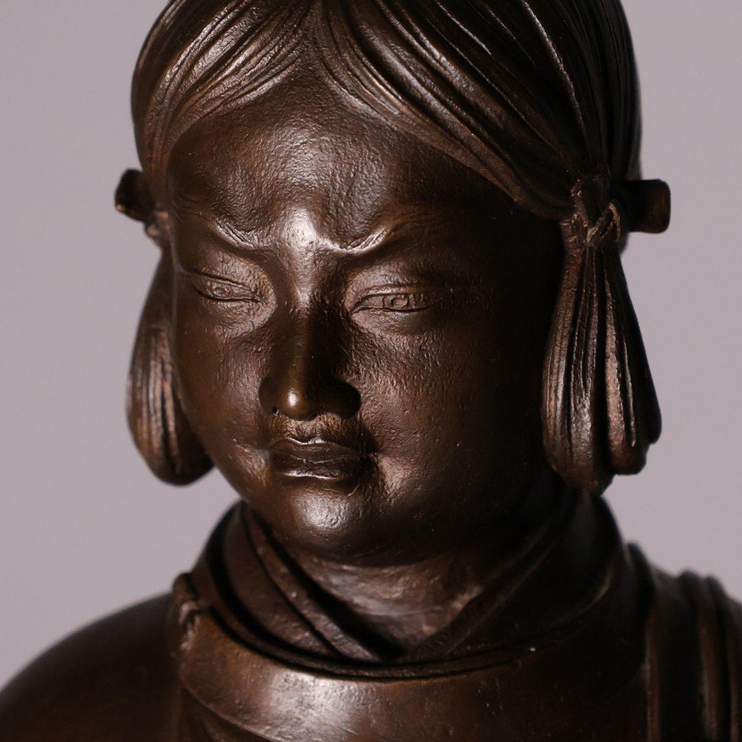 高村光雲 原型銅製「聖徳太子御考養之像」 和宗総本山四天王寺監修 【MA618】