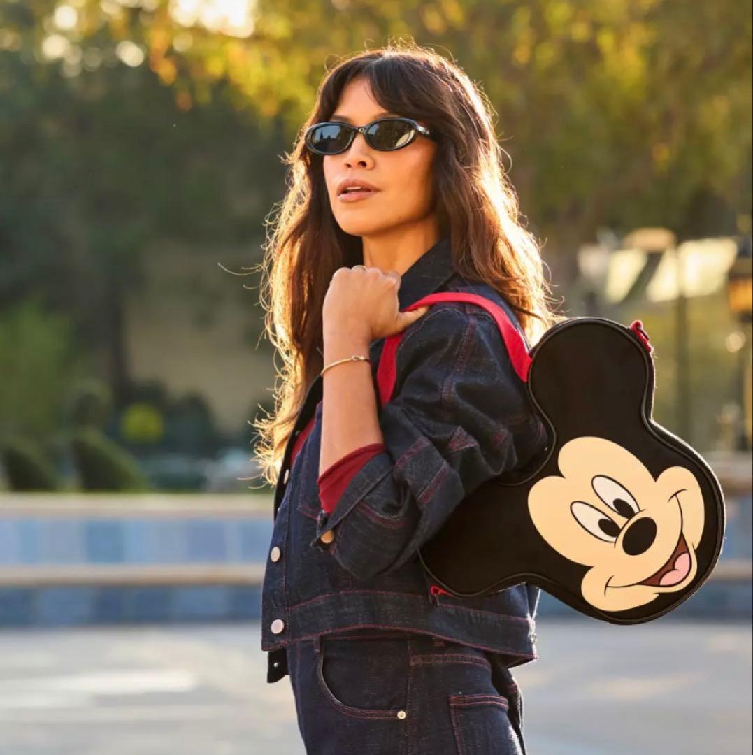 新作 2026 ディズニー ミッキー ビッグフェイス ミニトート ショルダー