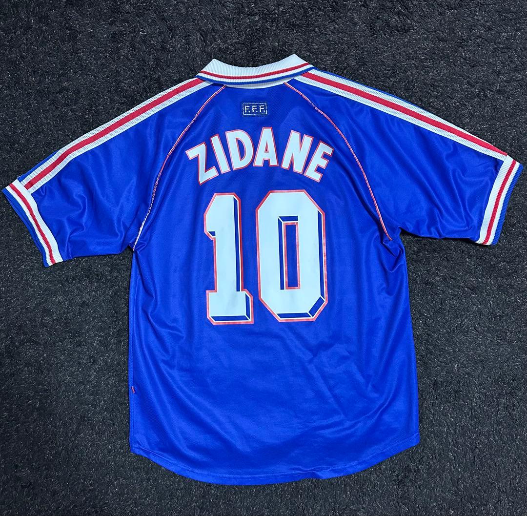 正規品 98/00 フランス代表 ユニフォーム ジダン　Lサイズ
