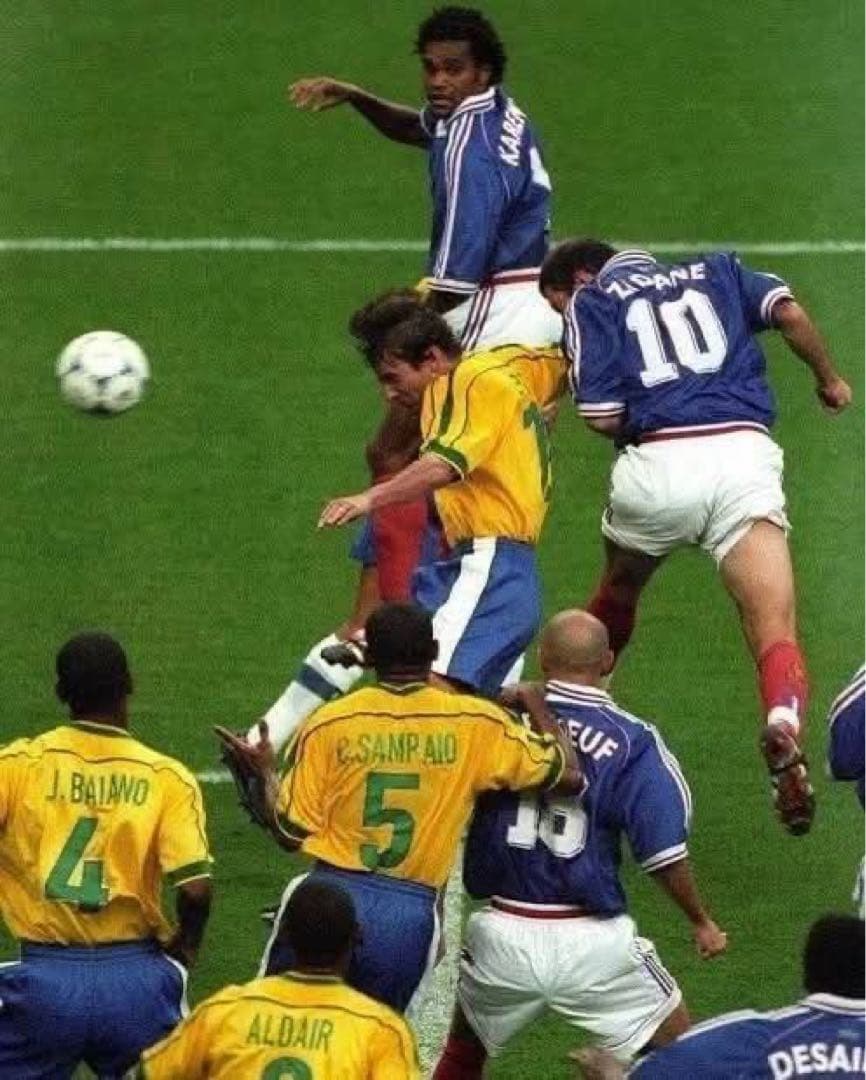 正規品 98/00 フランス代表 ユニフォーム ジダン　Lサイズ