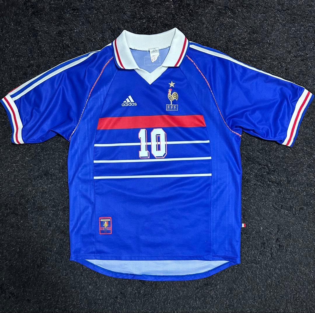 正規品 98/00 フランス代表 ユニフォーム ジダン　Lサイズ