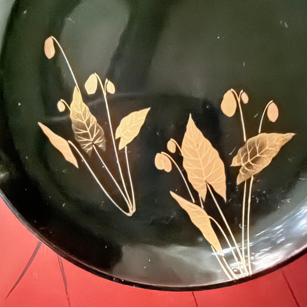 新春特別価格 ‼️茶人の心JAPAN蒔絵貴人の風雅な『四季の花』絵替木皿20客桐箱