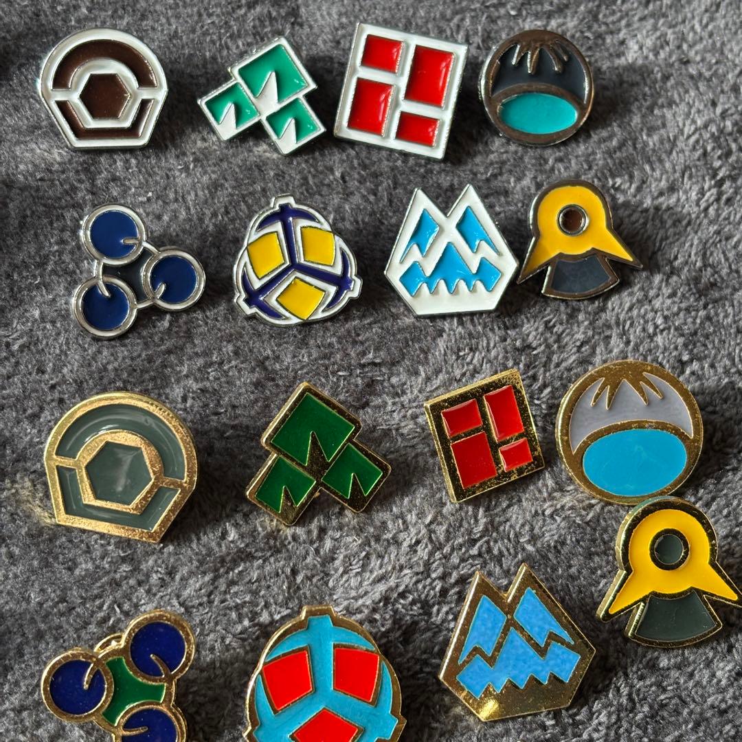 ポケモン　ジムバッジ　カントー地方〜カロス地方　58個セット