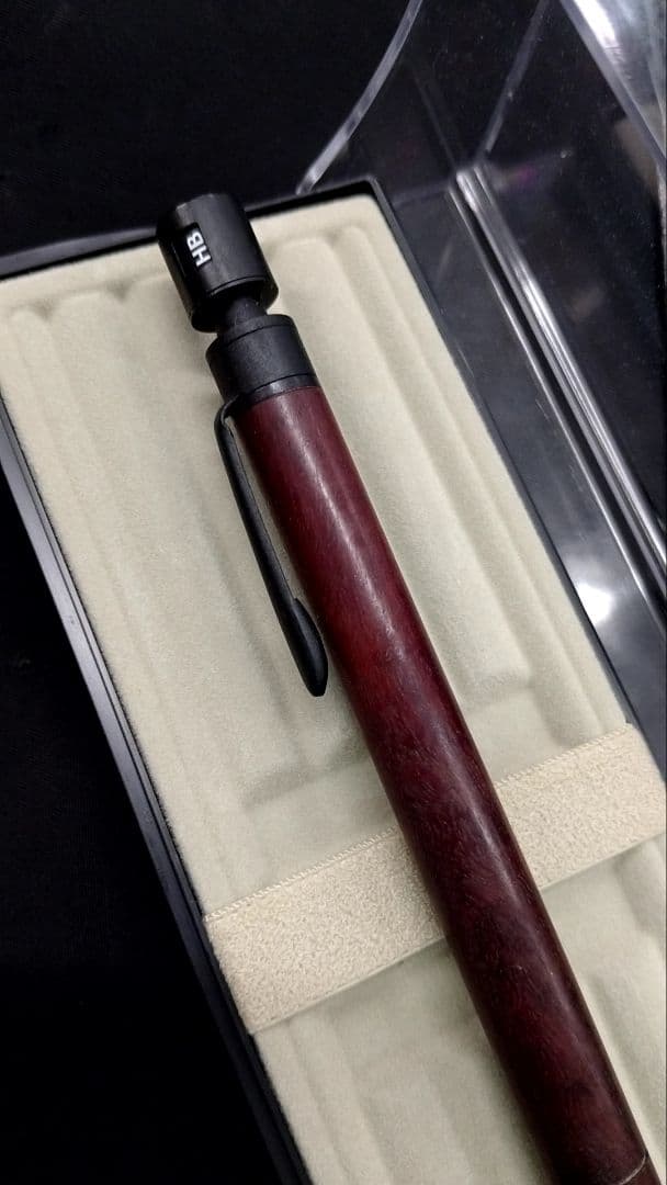 マーベラスウッド　シャープペンシル　マットブラック　パープルギジー　EX