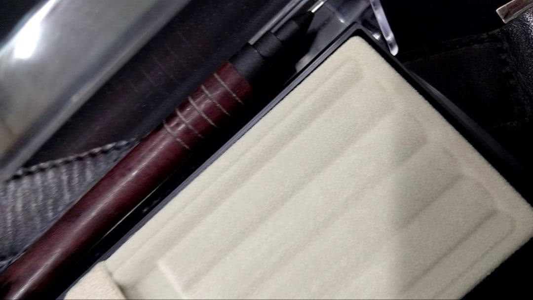 マーベラスウッド　シャープペンシル　マットブラック　パープルギジー　EX