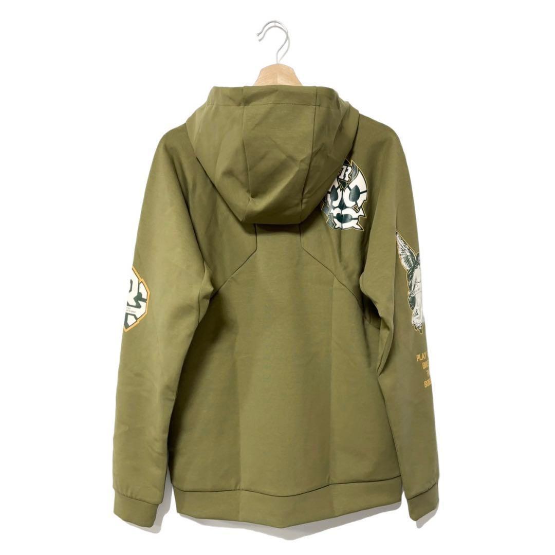 新品 ラッセルノ ゴルフ マスク フーディー マルチロゴ カーキ ゴルフ L 5