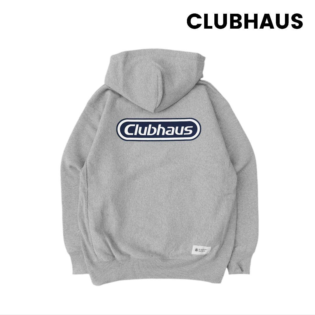 Clubhaus X Hasegawa Hoodie - グレー ネイビー