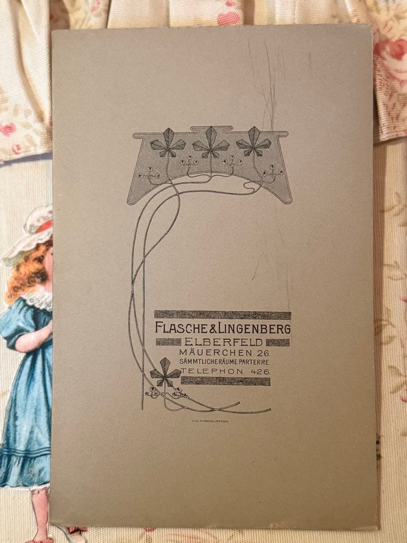 アンティーク　カルト・ド・ヴィジット　＊美しい少女達＊アンティーク　ポストカード