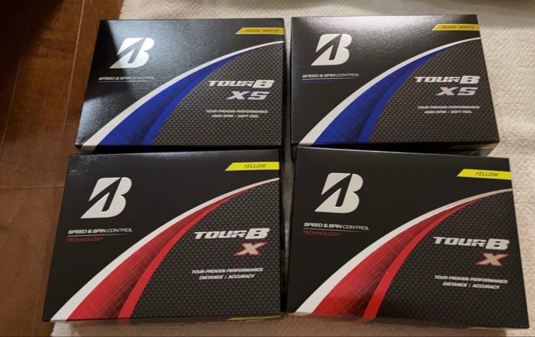 【新品】ブリヂストン TOUR B X/XS ゴルフボール 各2ダース