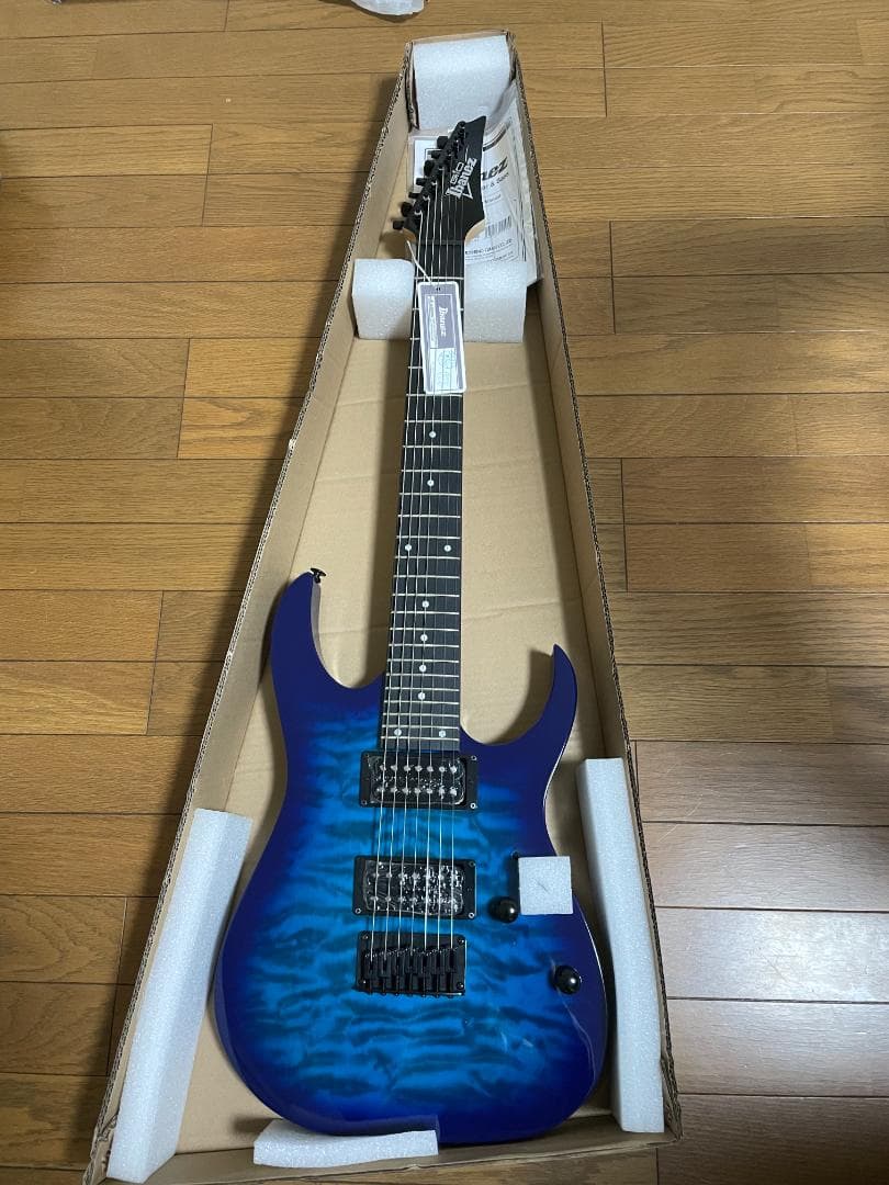 Ibanez GRG7221QA-TBB 7弦エレキギター〈アイバニーズ〉