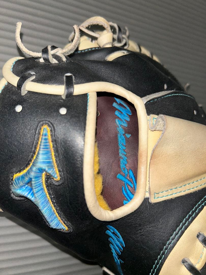 ミズノプロ　オーダー軟式キャッチャーミット　ダイバーシティブルー