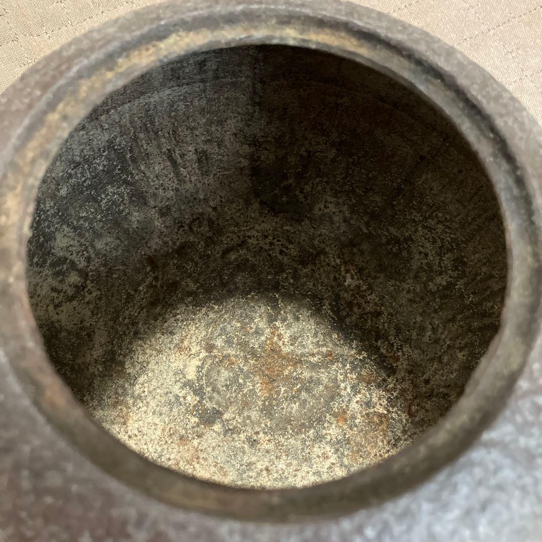 鉄瓶 蓋付き　龍文堂