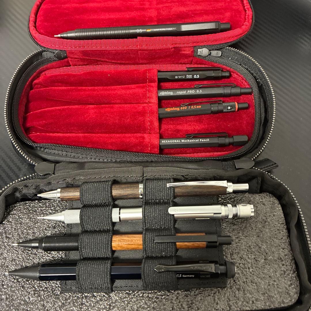 シャープペンシル9本セット 0.5mm 筆箱なし