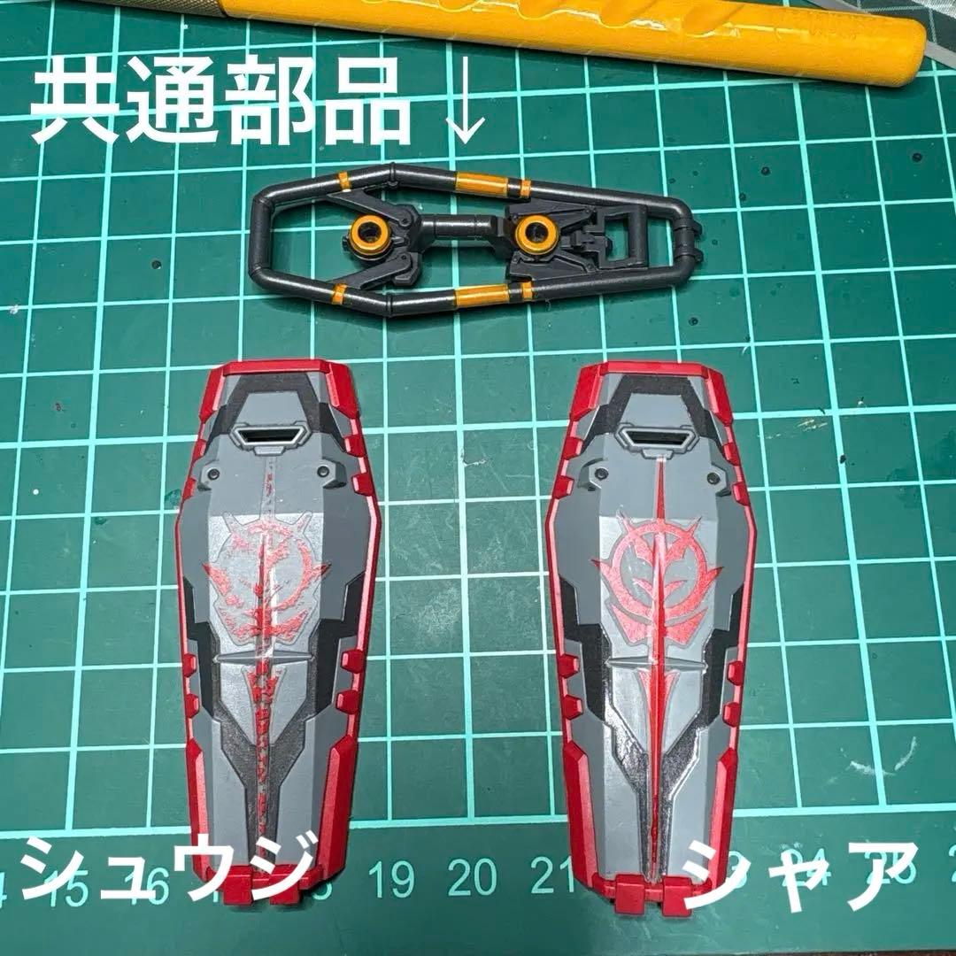 【完成品】HG 赤いガンダム　ビット6個　ザクバズーカ　部分塗装