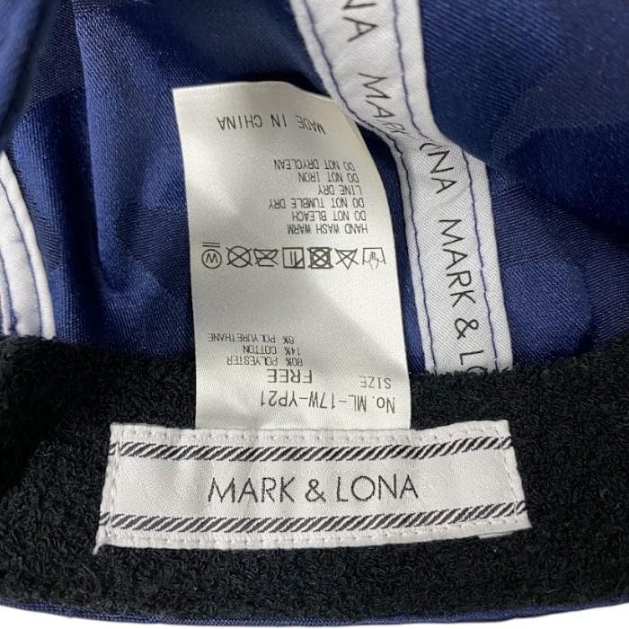 超美品 マーク＆ロナ カモフラ 髑髏 スカルワッペン キャップ 帽子 ゴルフ