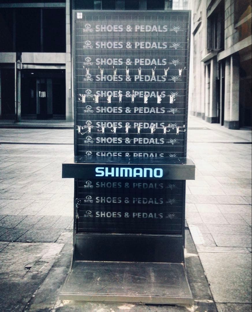 販促非売品 SHIMANO 電飾つき ネットラック 棚什器 ディスプレイスタンド